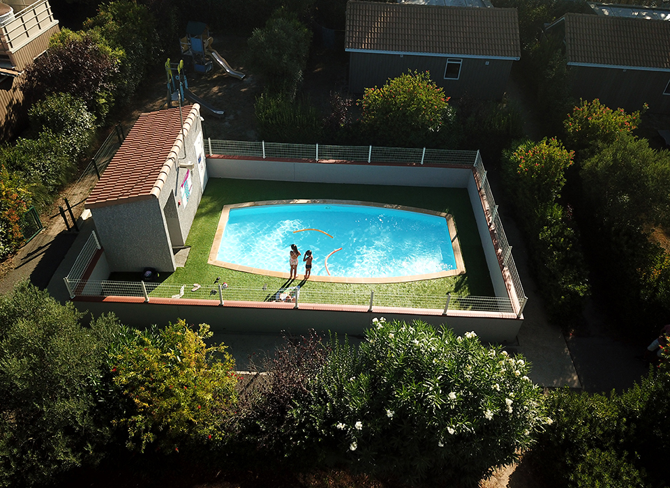 Piscine extérieure camping Vendres