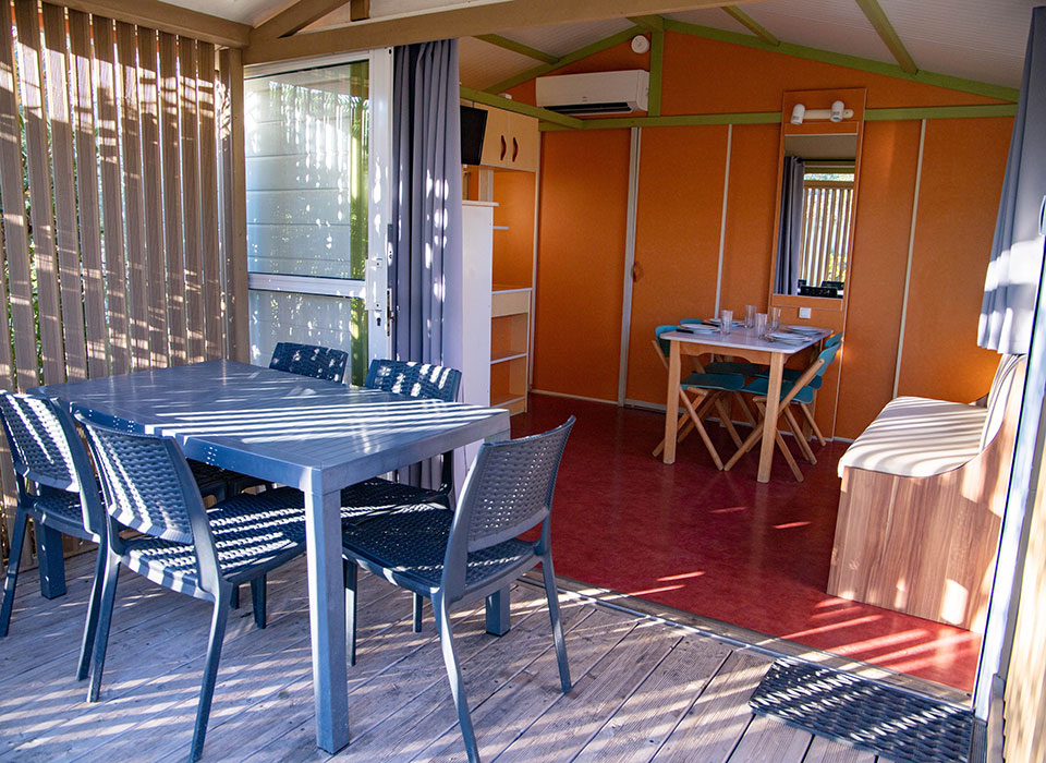 Wohnzimmer Lodges 4-5 Personen