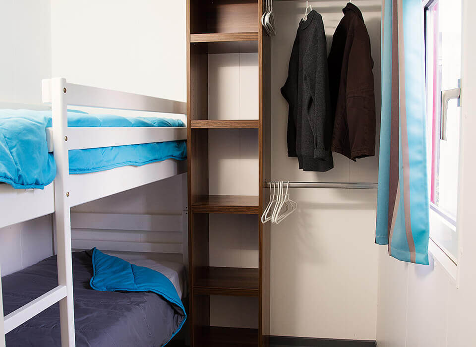 Chambre avec lits superposés Lodges PMR 6 personnes