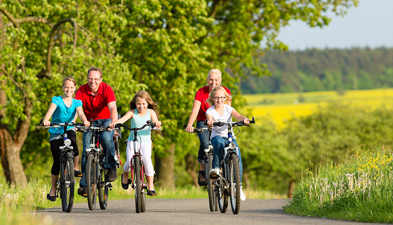 Campsite welcome for bikes near Béziers