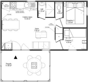 Map Lodges 6 personnes