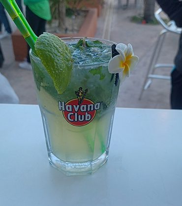Mojito : cocktail proposé au bar du camping